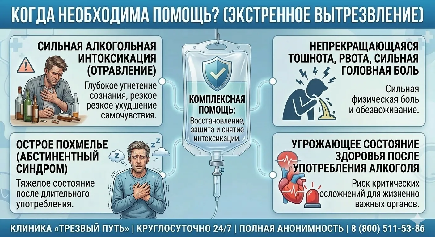 Кому необходимо вытрезвление на дому